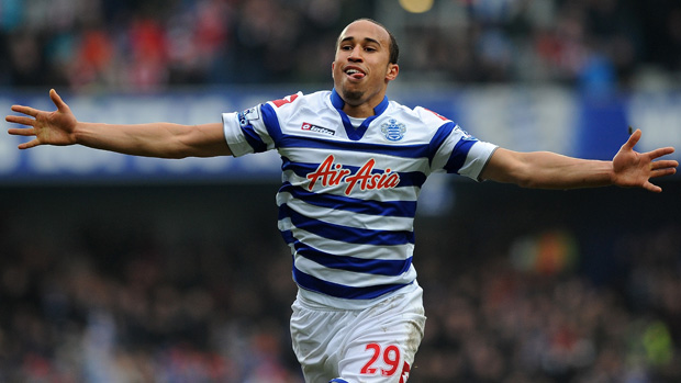 Andros Townsend celebrates his goal for QPR against Sunderland